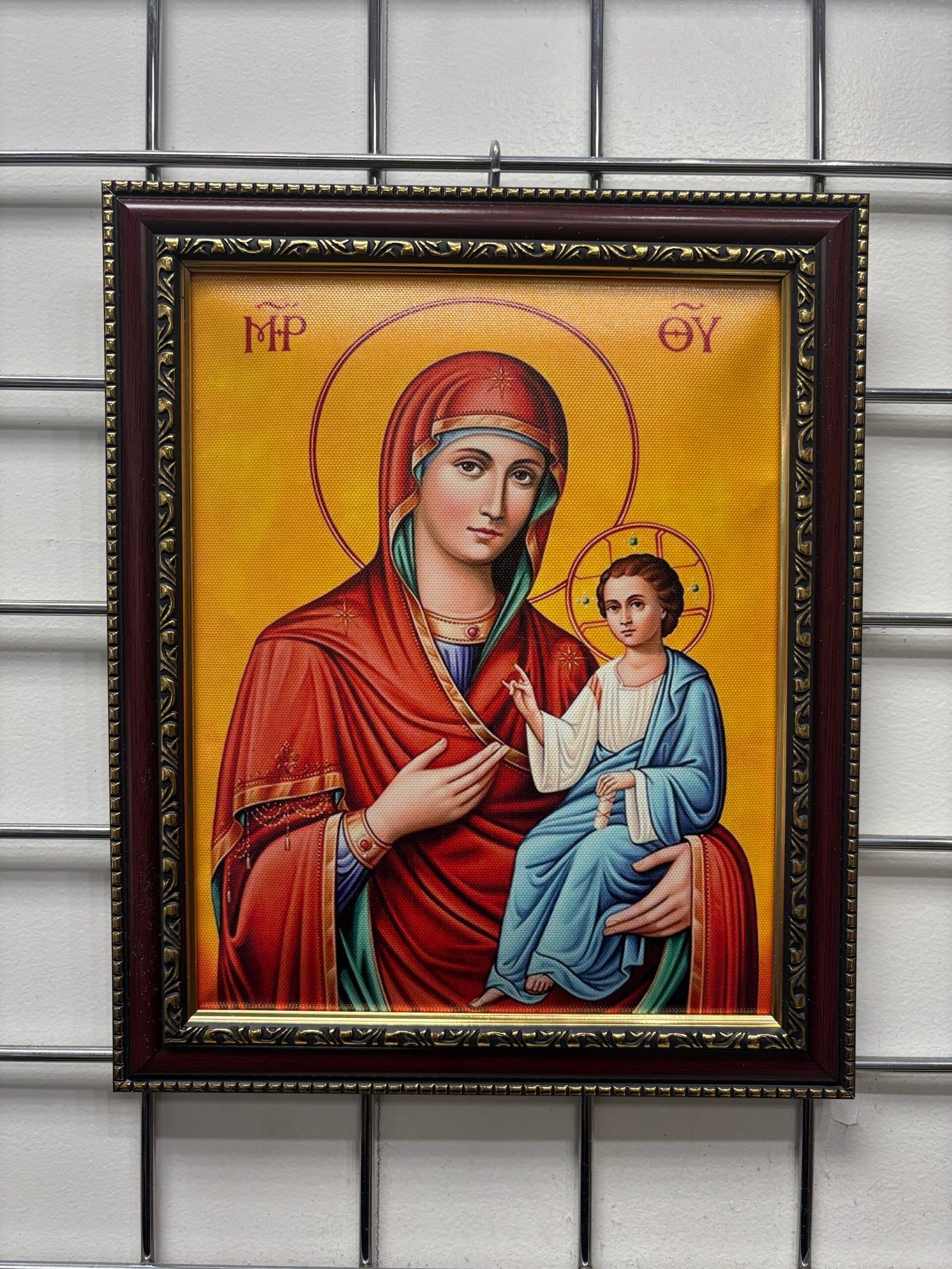 St. Mary - Unique Printed Fabric with Frame - Design #2