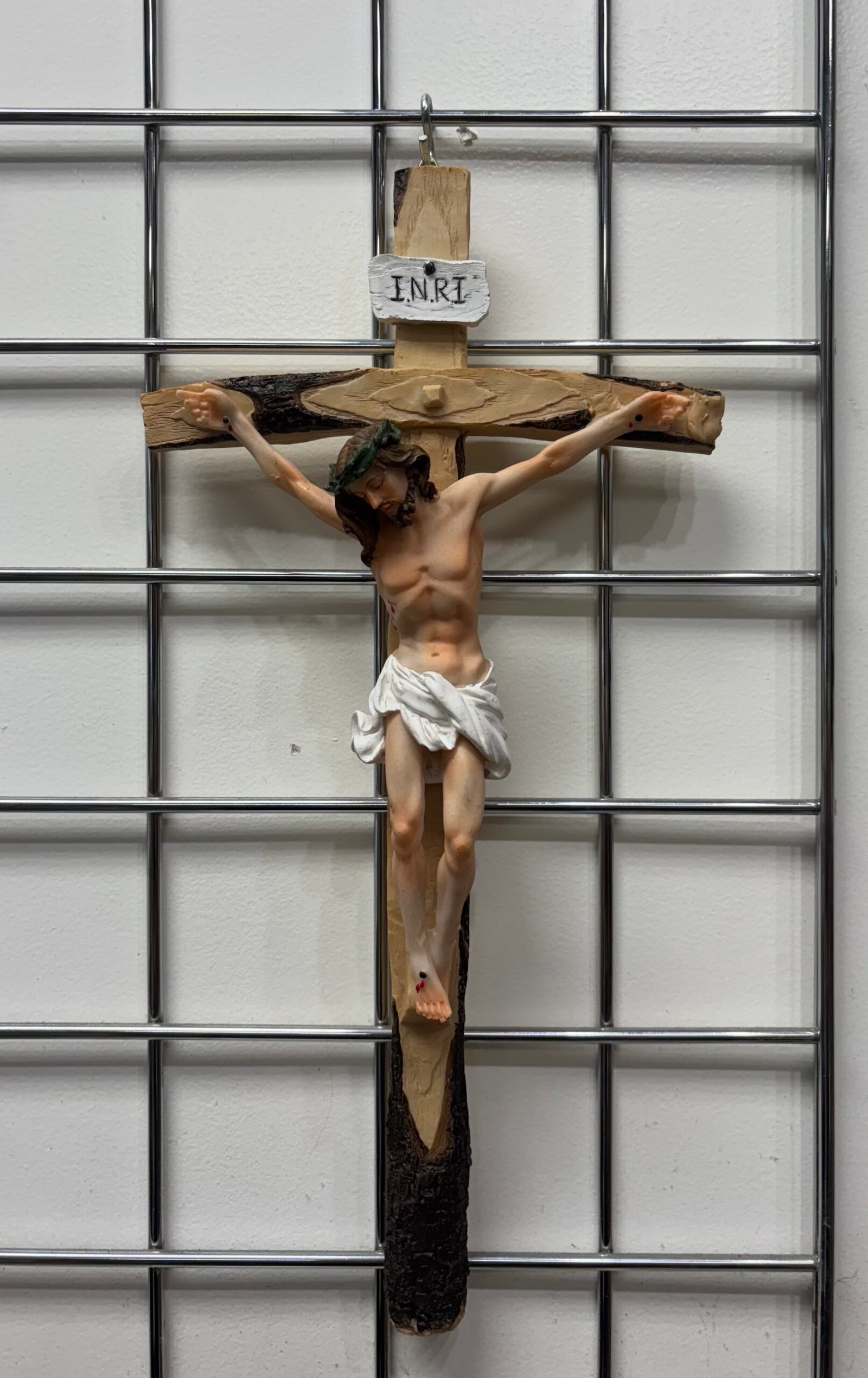 Elegant Porcelain Cross Design#2 with Metallic Hook