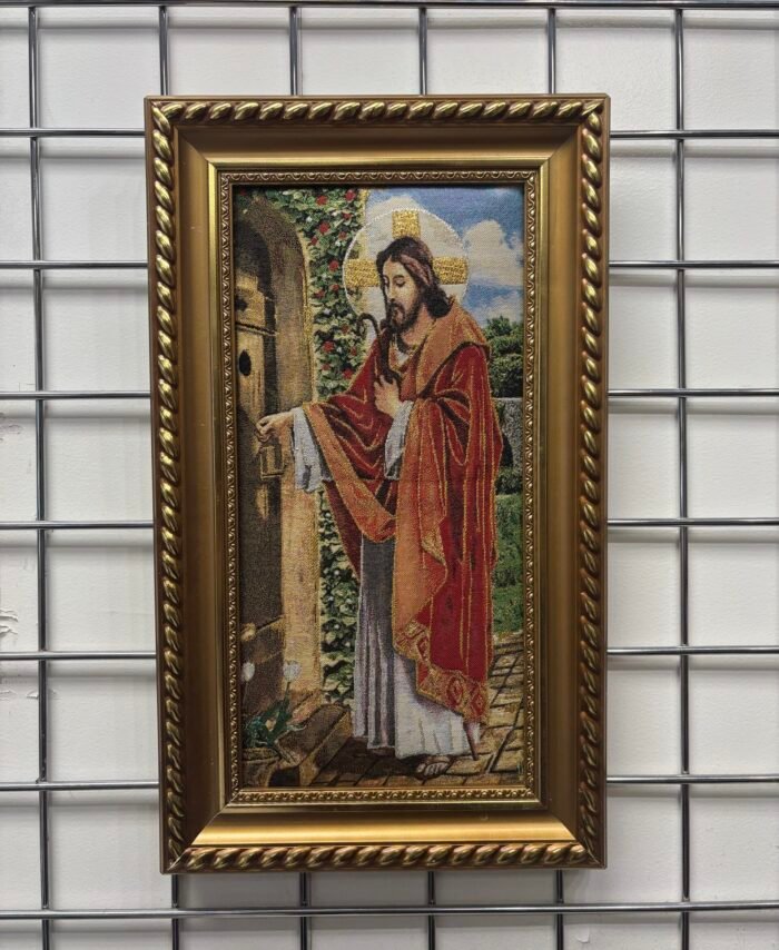 Christ at the door knocking: Goblin with frame