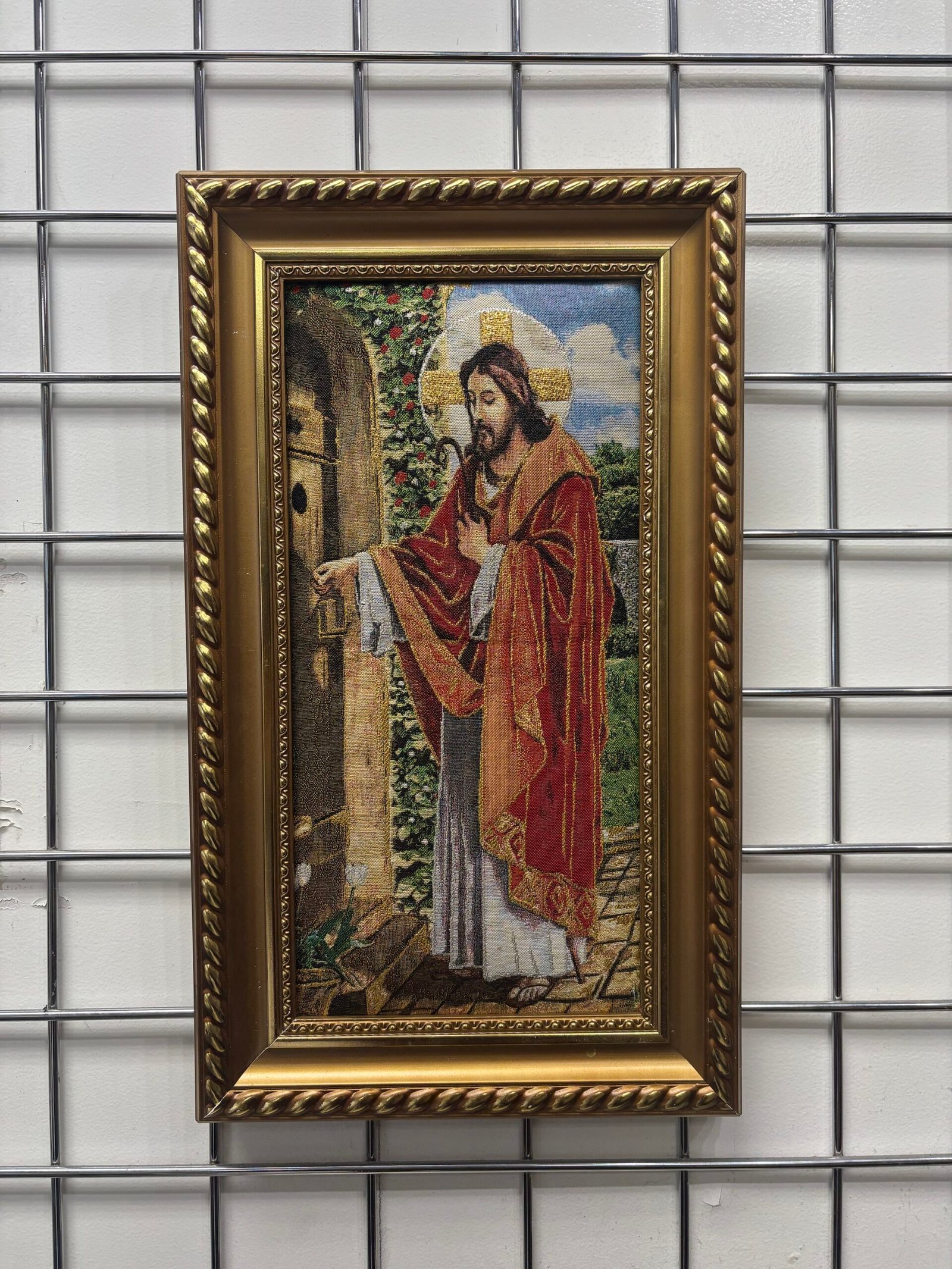 Christ at the door knocking: Goblin with frame